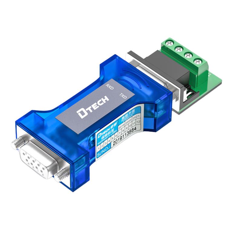 DTECH RS232 To RS485 Bi-Directional Converter With Surge & Transient Protection - Opto-Isolated Passive Interface DTECH RS232 To RS485 Bi-Directional Converter With Surge & Transient Protection - Opto-Isolated Passive Interface